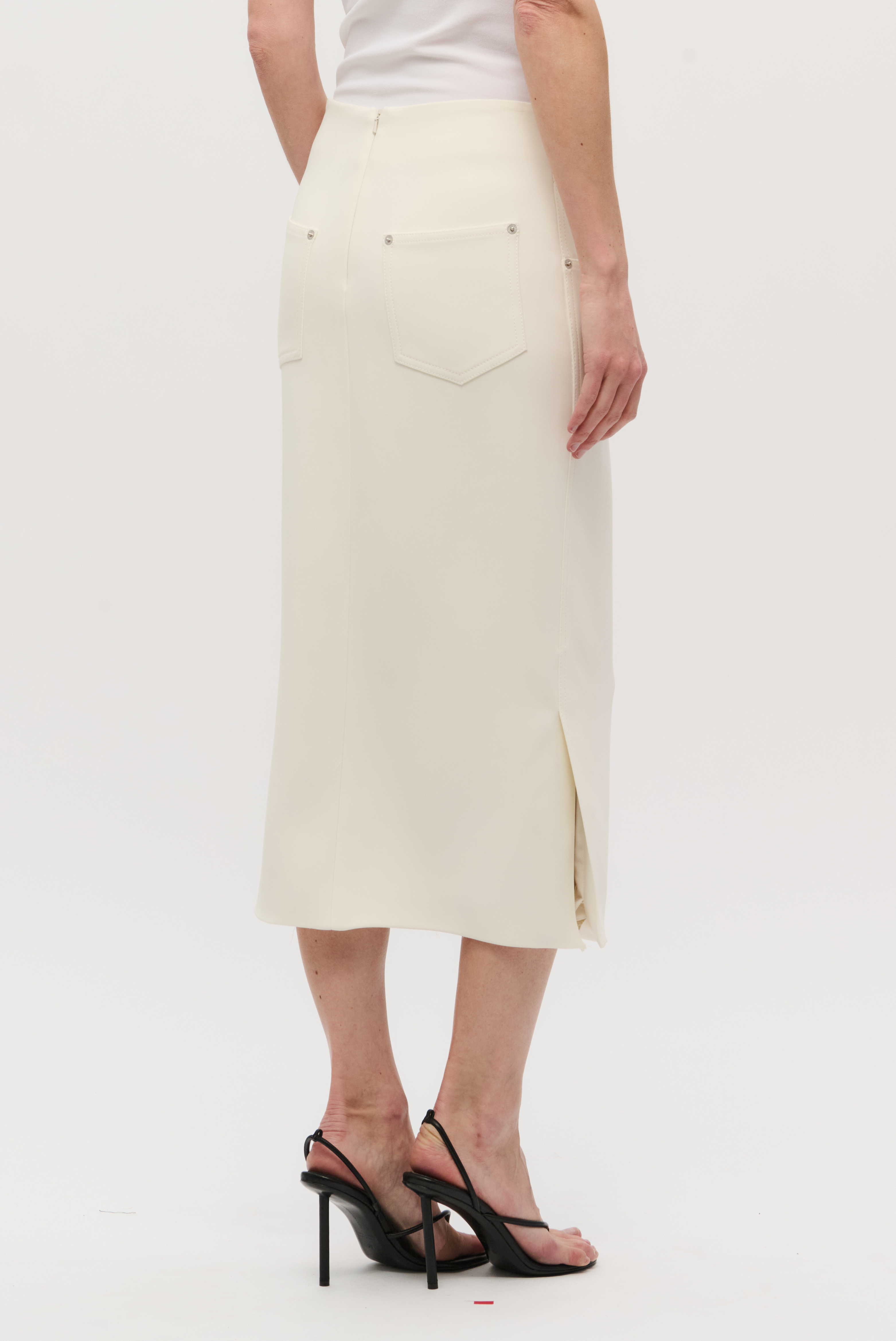 The Herron Midi Skirt Almond