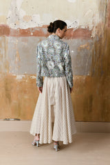 Portia Cropped Jacket Sage Garden