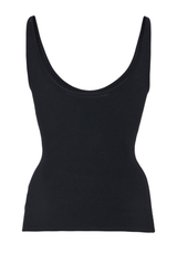 The Daniella Sculpted Knit Tank Top Black