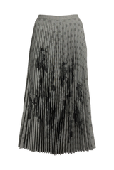 Prince of Wales Check Pleated Ankle Length Skirt