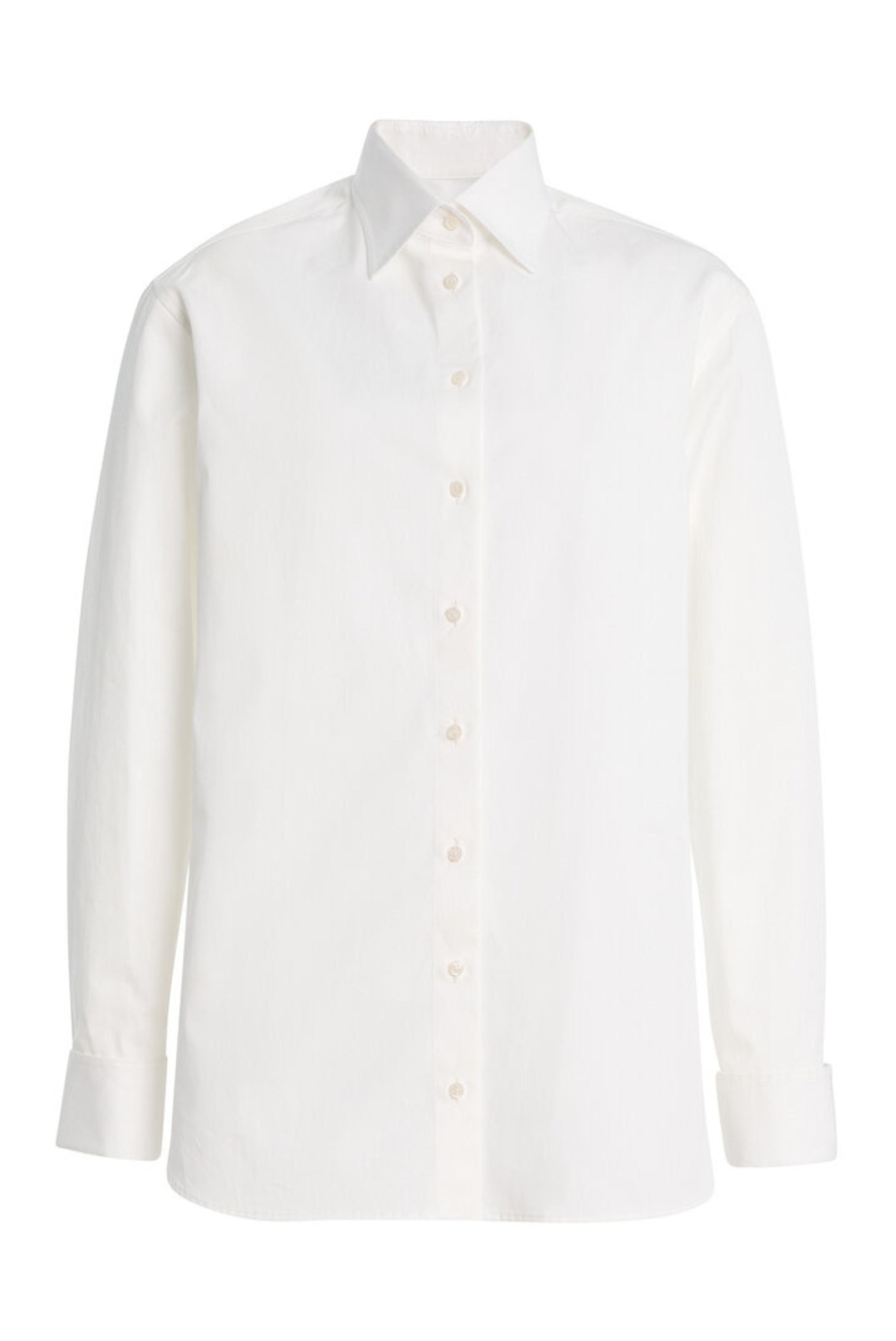 The Francesca Cotton Button Up Shirt White
