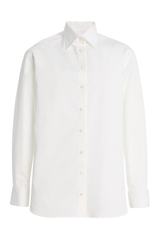 The Francesca Cotton Button Up Shirt White