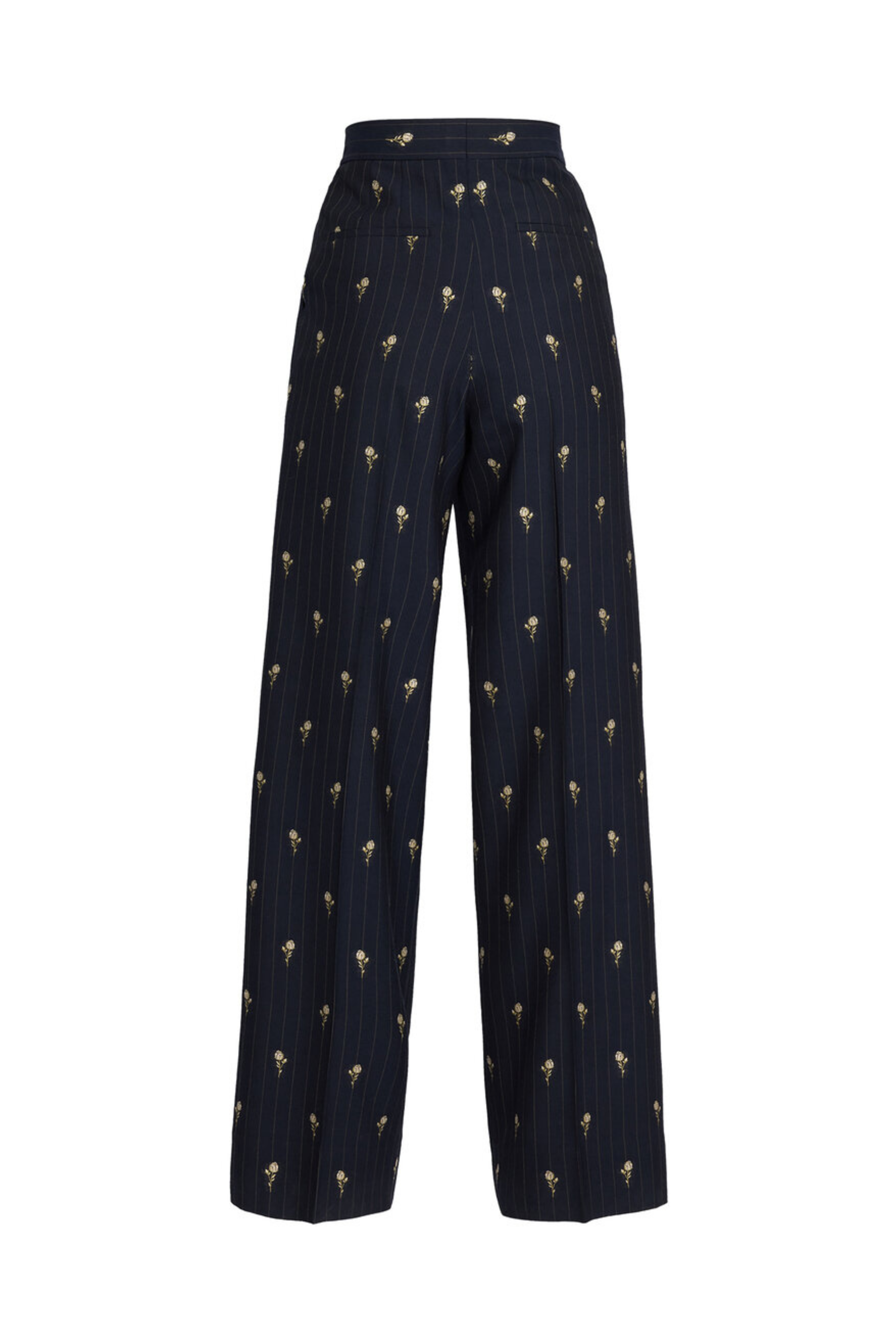 Pinstripe Tailoring Full Length Tailored Trousers