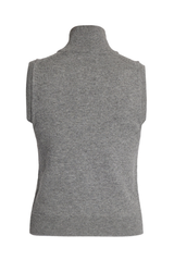 Cashmere Merino Floral Knit Sleeveless Top