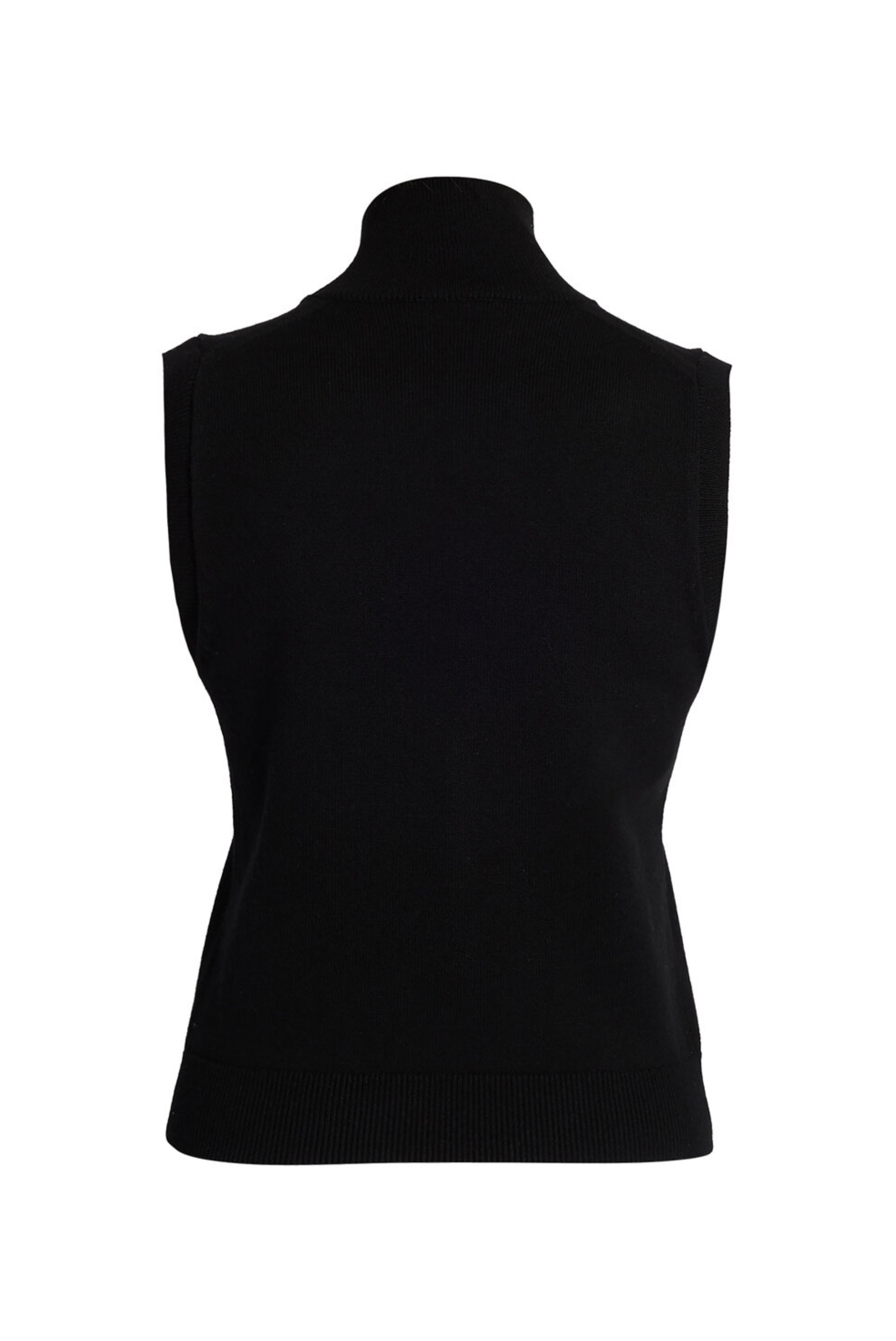 Cashmere Merino Floral Knit Sleeveless Top