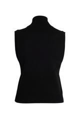 Cashmere Merino Floral Knit Sleeveless Top