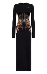 Del Core Raglan Dress With Sculpting Skirt with Logo and 3D Detail