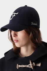 Fortela Cap in Chino Cotton Navy