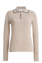 The Mills Knit Polo Light Khaki
