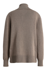 The Edie Knit Relaxed Polo Mushroom