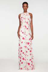Emilia Wickstead Fleurine Dress Pink Poppies