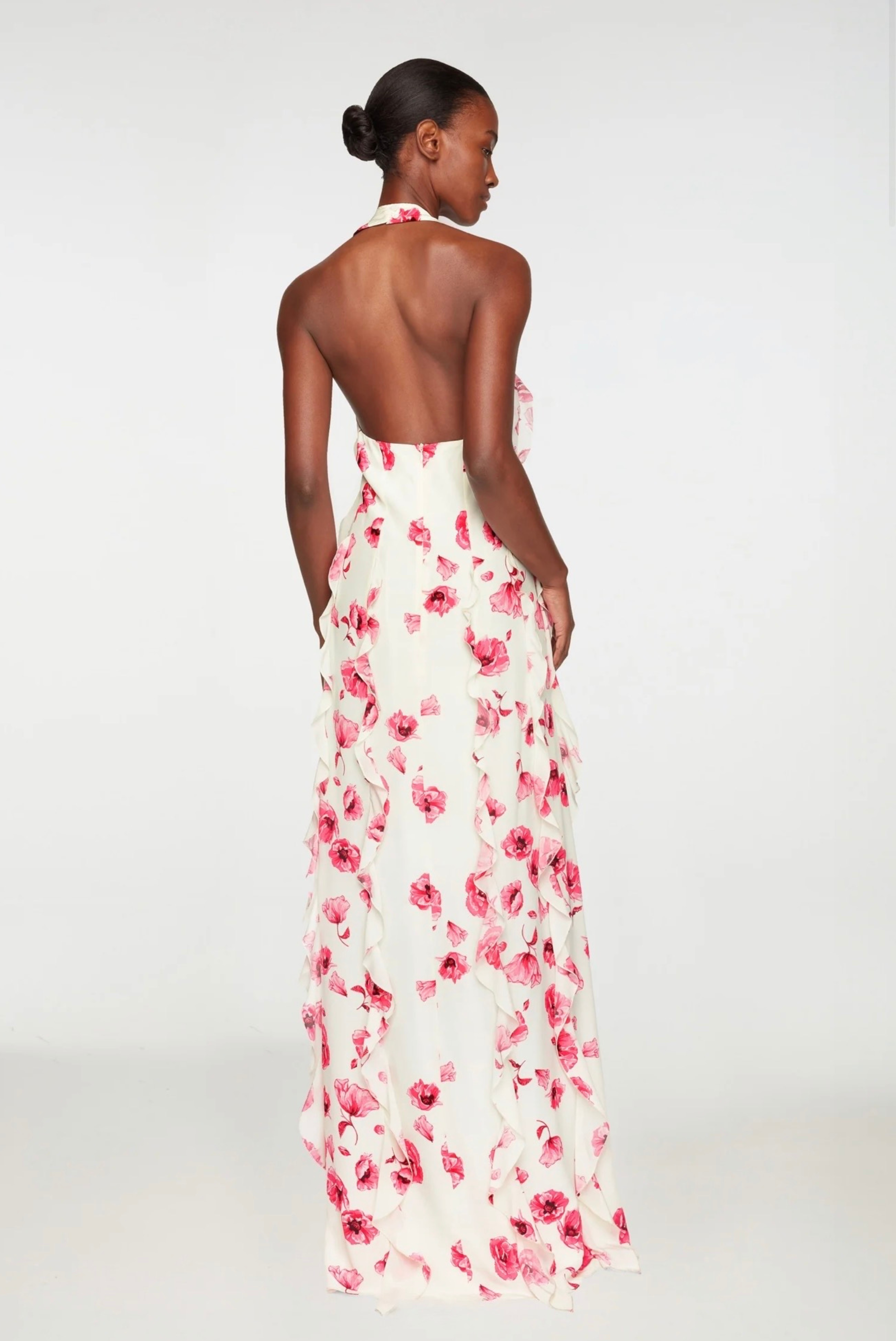 Emilia Wickstead Fleurine Dress Pink Poppies