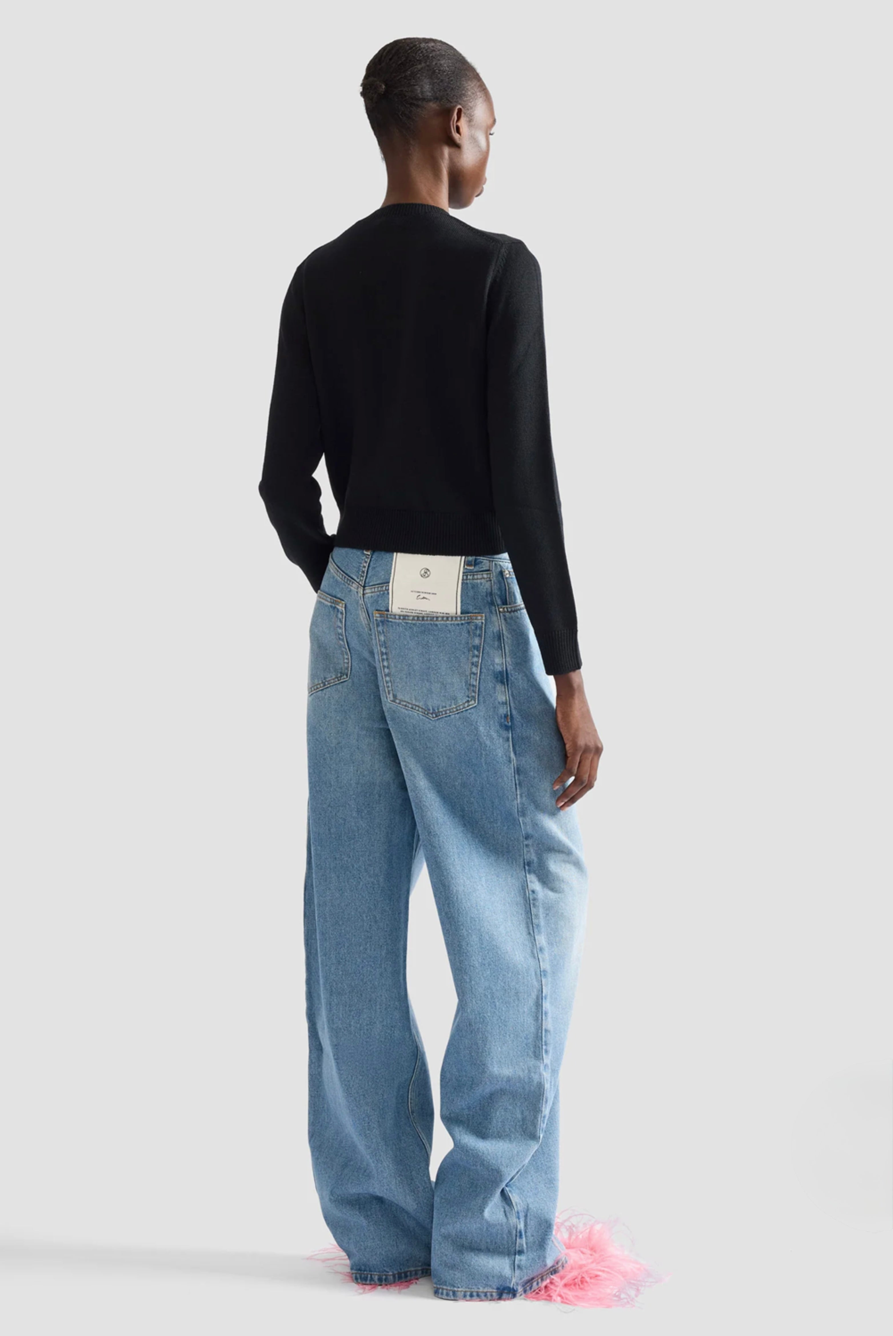Erdem Embellished Merino Wool Cardigan Black