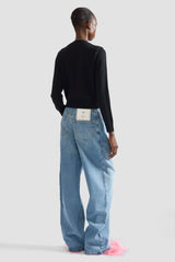 Erdem Embellished Merino Wool Cardigan Black