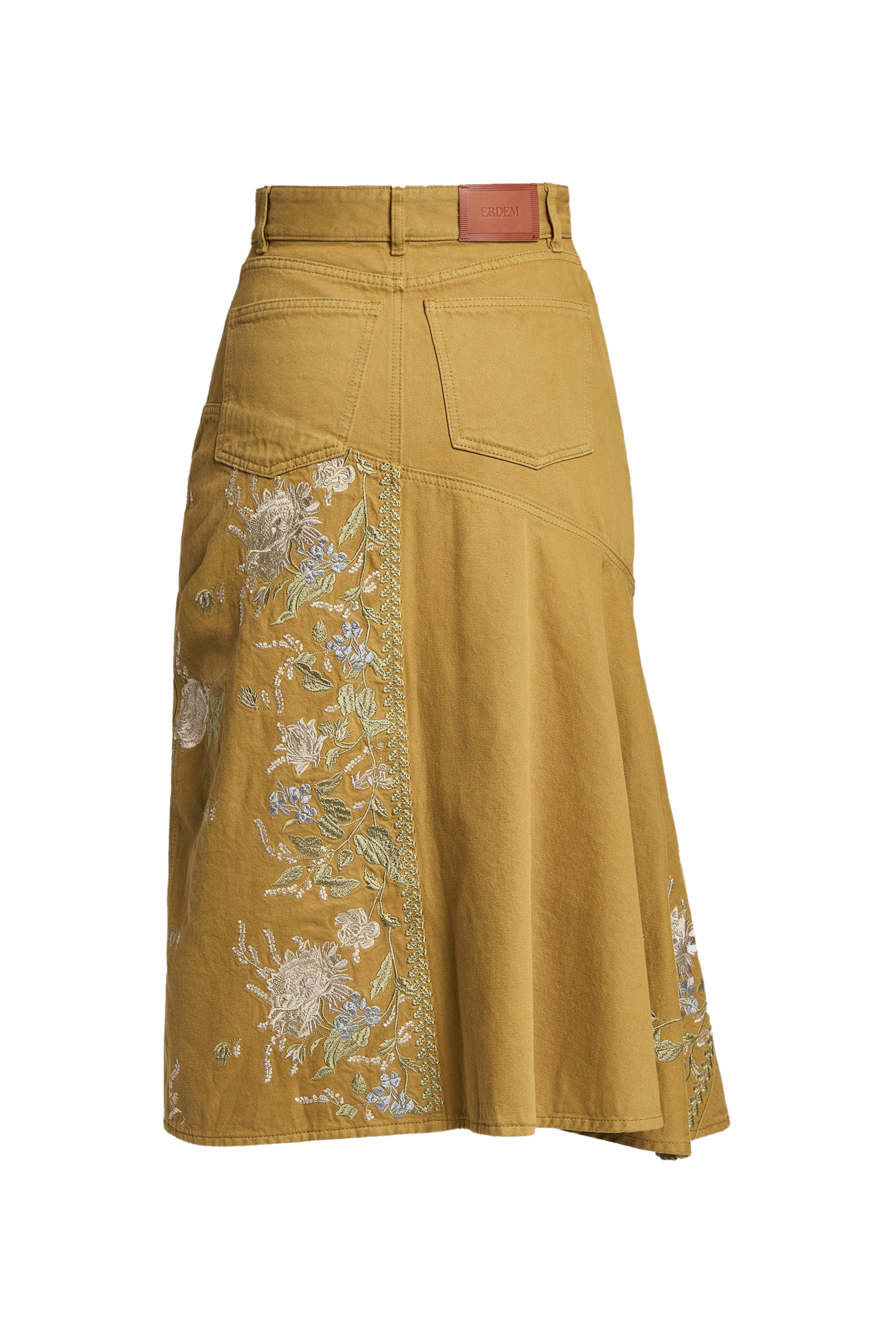 Erdem Embroidered Skirt Cumin