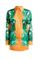 Etro Shirt with Scarf-Style Floral Print And Rear Knot