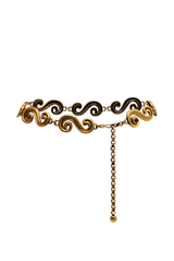 Etro Belt Paisley Chain Gold 