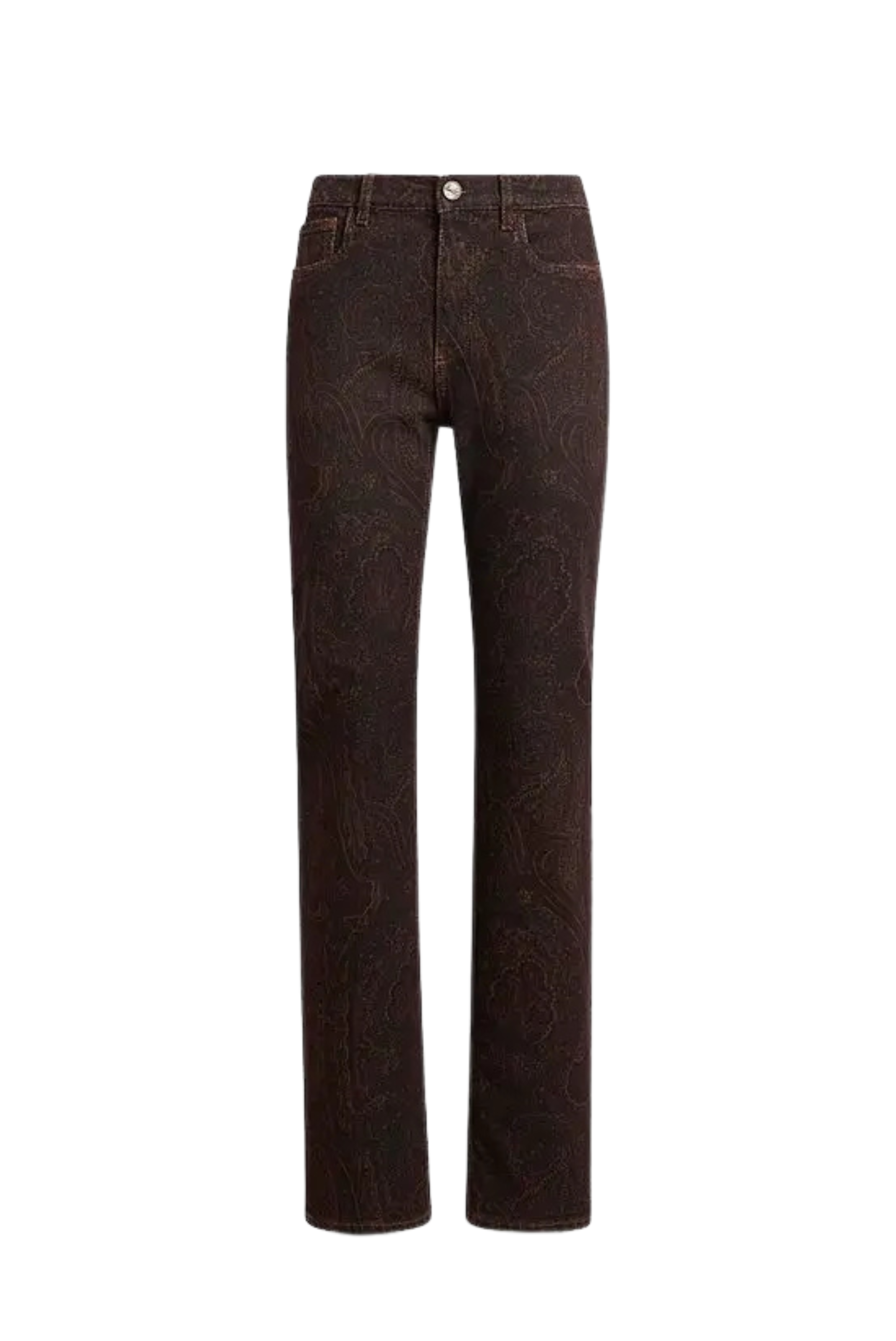 Etro Paisley Jeans Brown Paisley