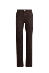 Etro Paisley Jeans Brown Paisley