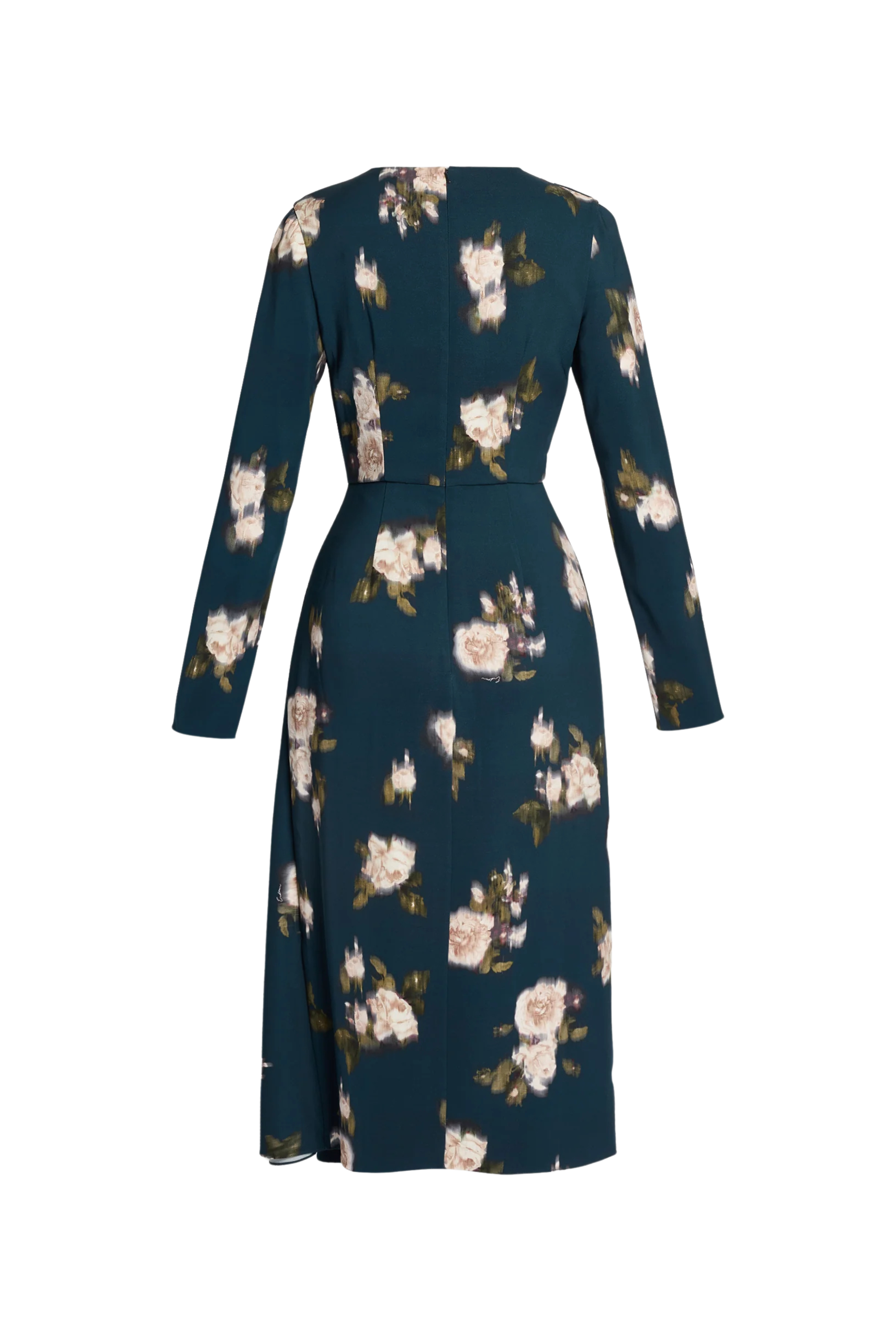 Floral Stretch Cady Midi Dress