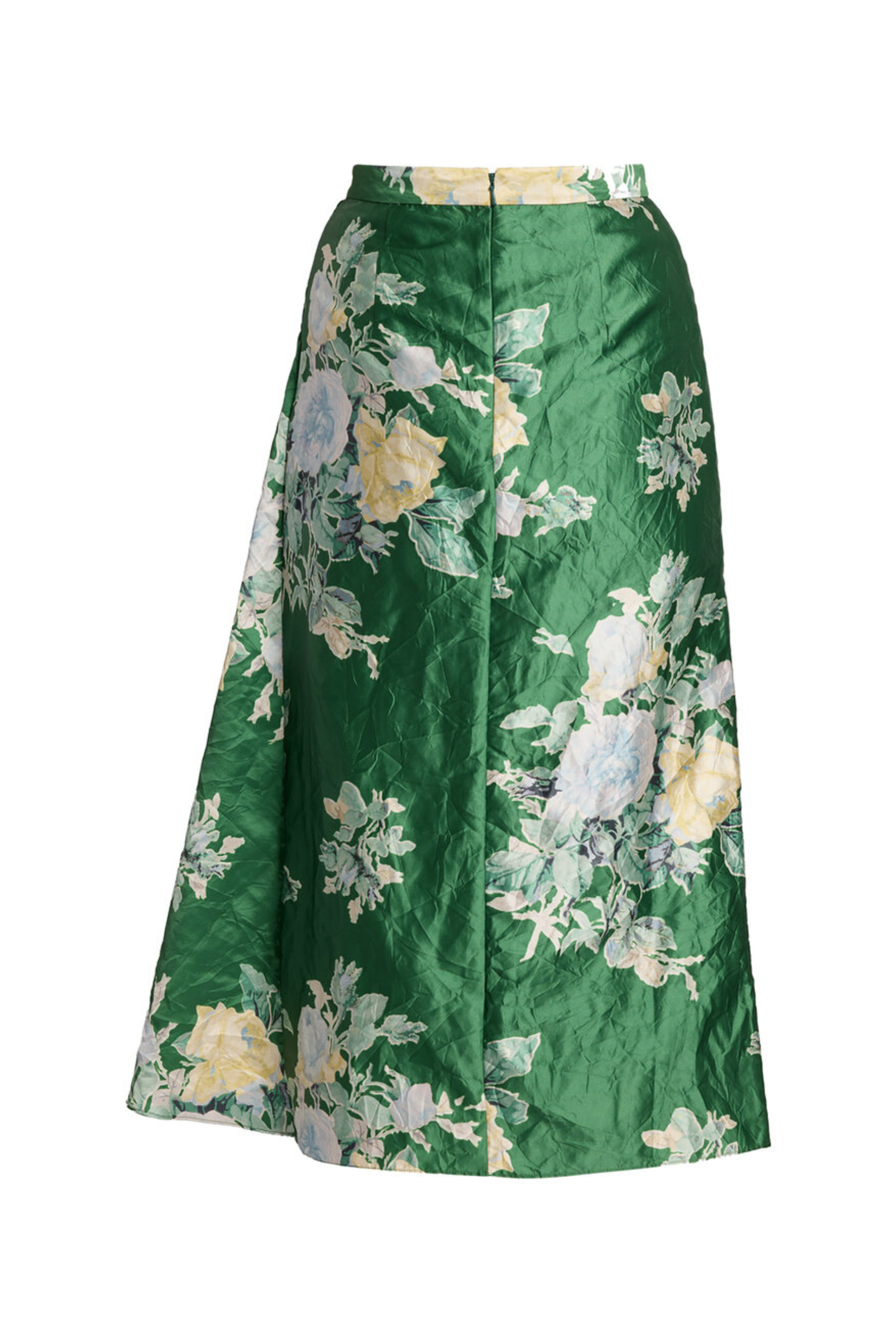 Floral Textured Midi Skirt