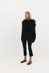 Aitti Ostrich Feather Jacket