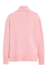 The Edie Knit Relaxed Polo Peony
