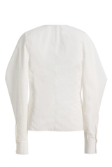 The Carter Gathered Cotton Shirt