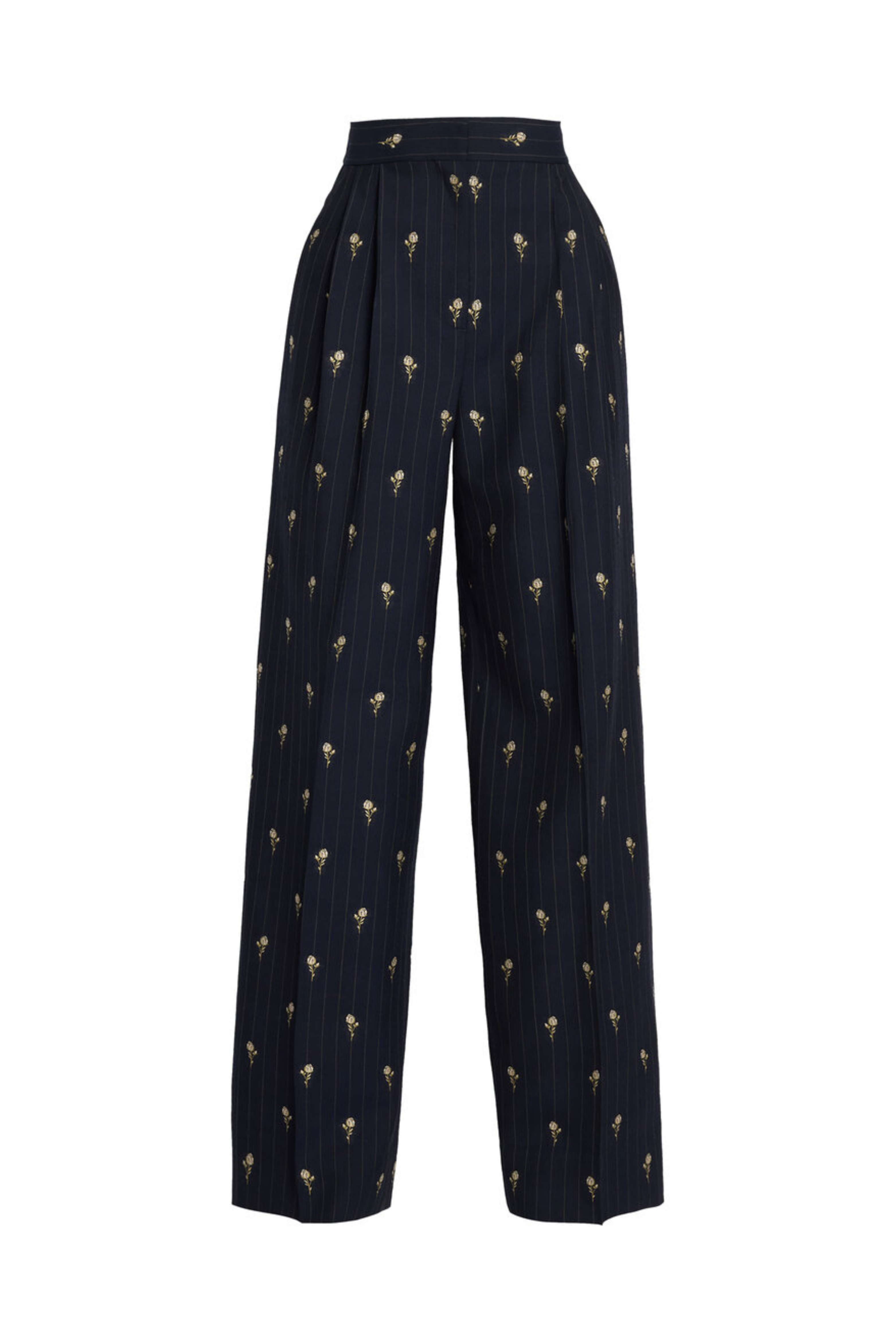 Pinstripe Tailoring Full Length Tailored Trousers