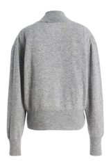 The Maris Lightweight Cashmere Sweater Light Grey Melange