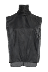 The Cain Nylon Turtleneck Underpinning Black