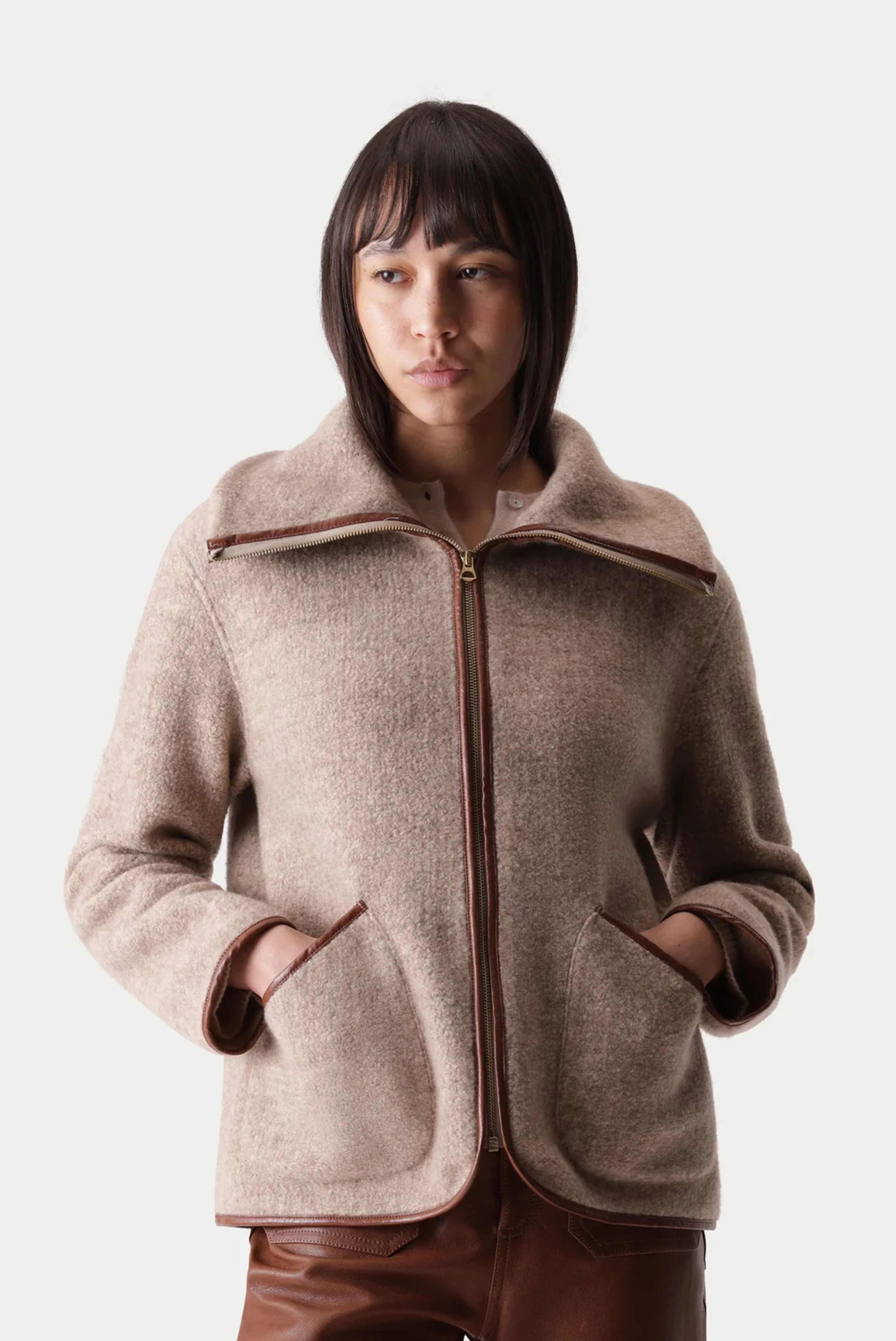 Fortela Lolie Cashmere and Silk Teddy Jacket