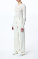 Gabriela Hearst Anges Knit Henley Shirt