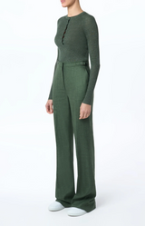 Gabriela Hearst Anges Knit Henley Olive