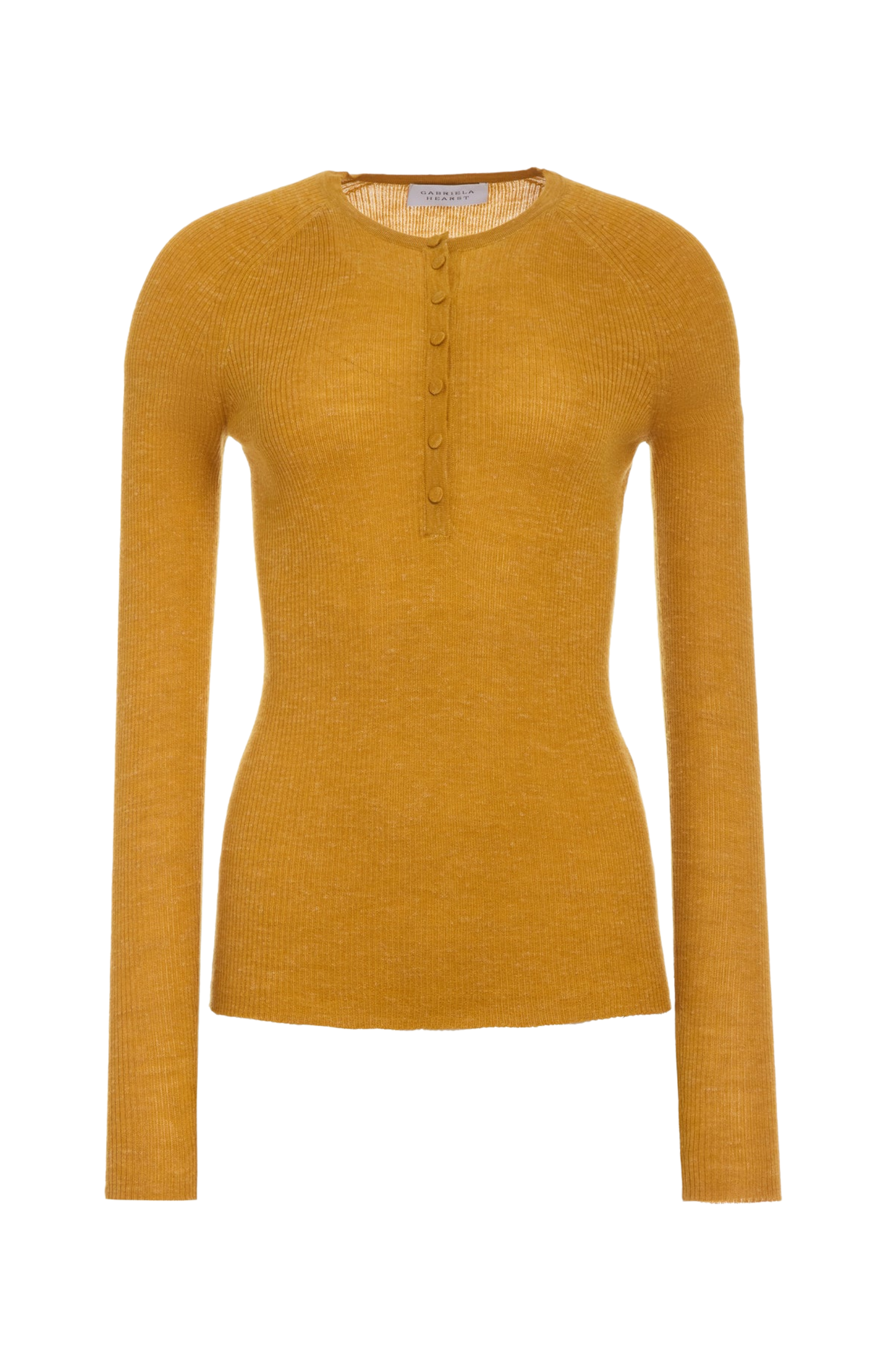 Gabriela Hearst Anges Knit Henley Shirt