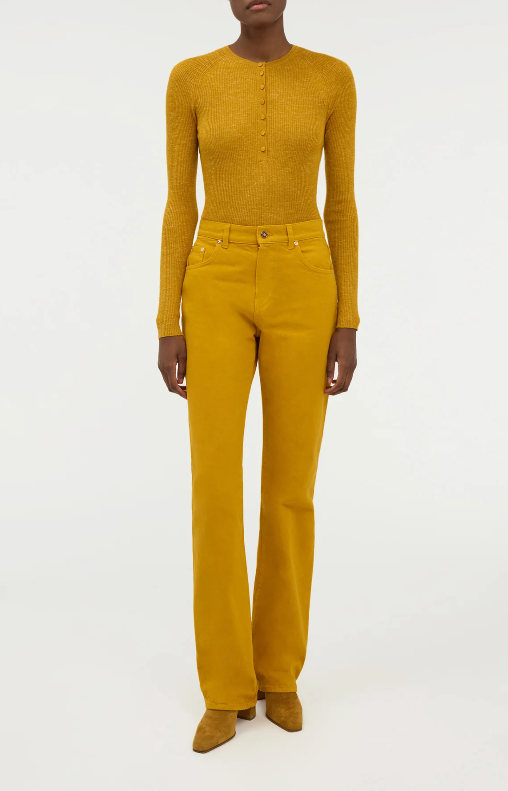 Gabriela Hearst Anges Knit Henley Shirt