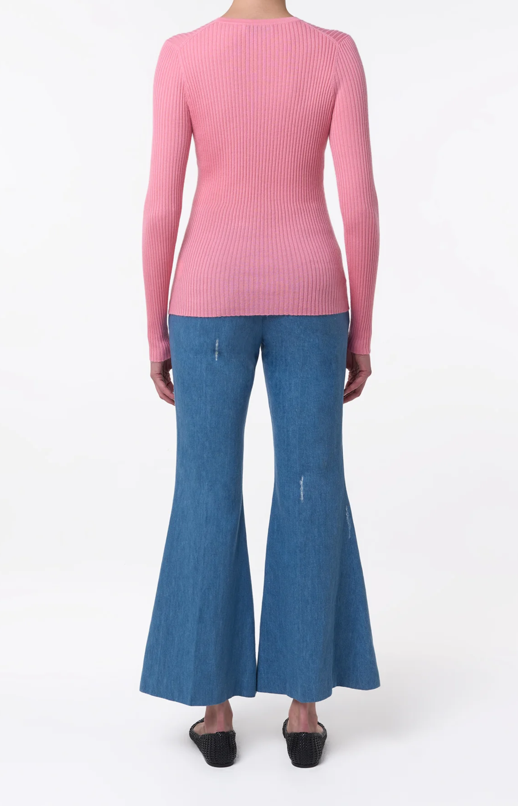 Gabriela Hearst Browning Knit Sweater Rose