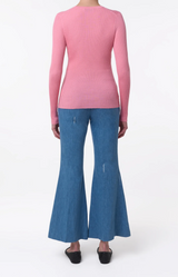 Gabriela Hearst Browning Knit Sweater Rose