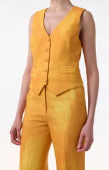 Gabriela Hearst Coleridge Vest Cadmium