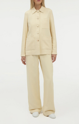 Gabriela Hearst Norman Wide Leg Tweed Pant