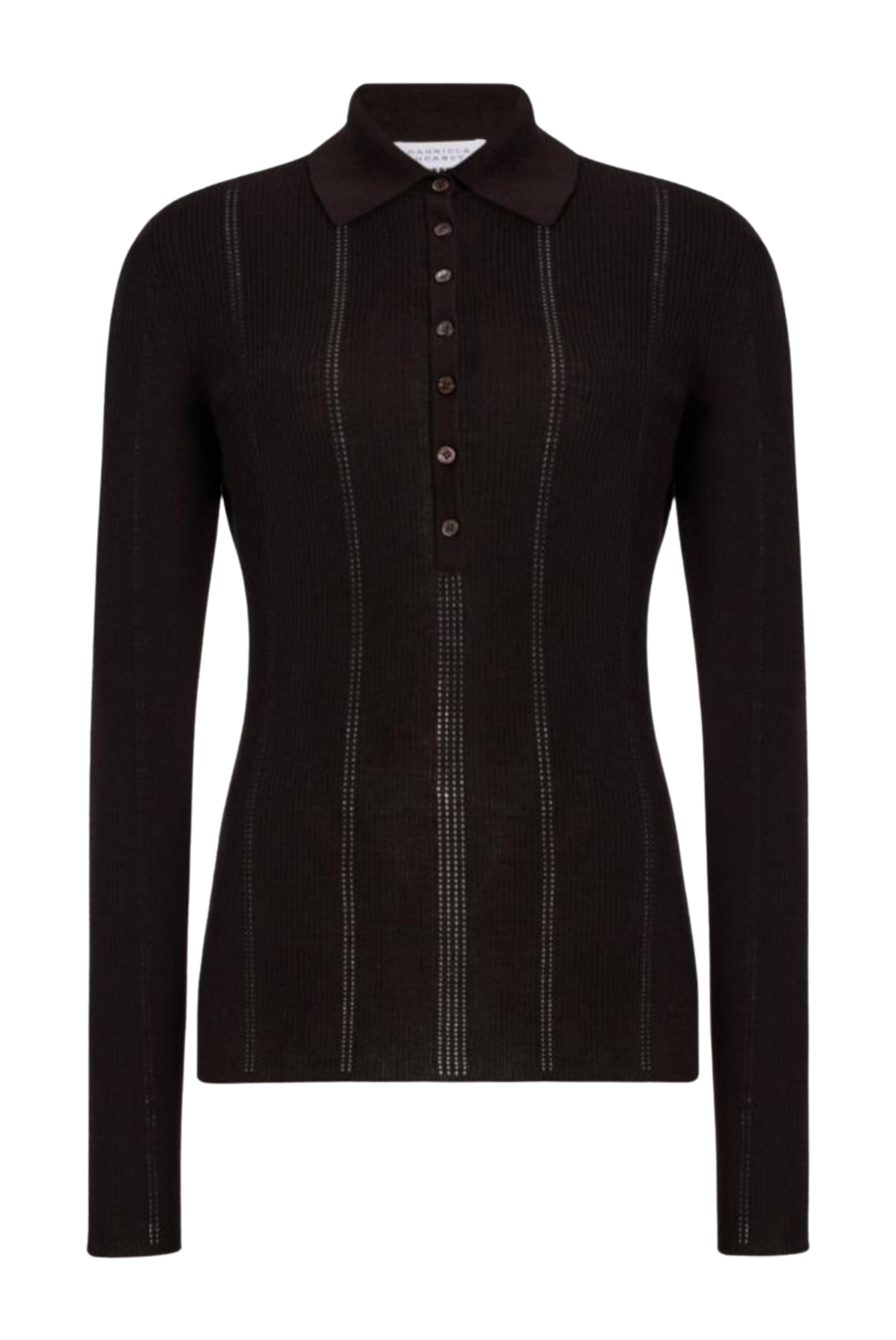 Gabriela Hearst Sophia Polo Chocolate Brown