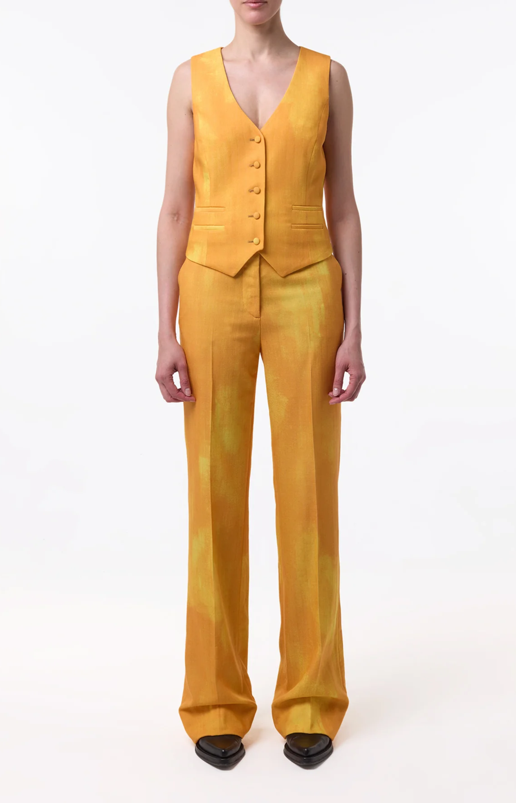 Gabriela Hearst Vesta Pant Cadmium Yellow