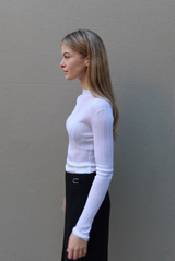 Gabriela Hearst Aveda Mock Neck Ivory