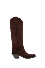 Gabriela Hearst Capitana Boot Dark Chocolate Brown