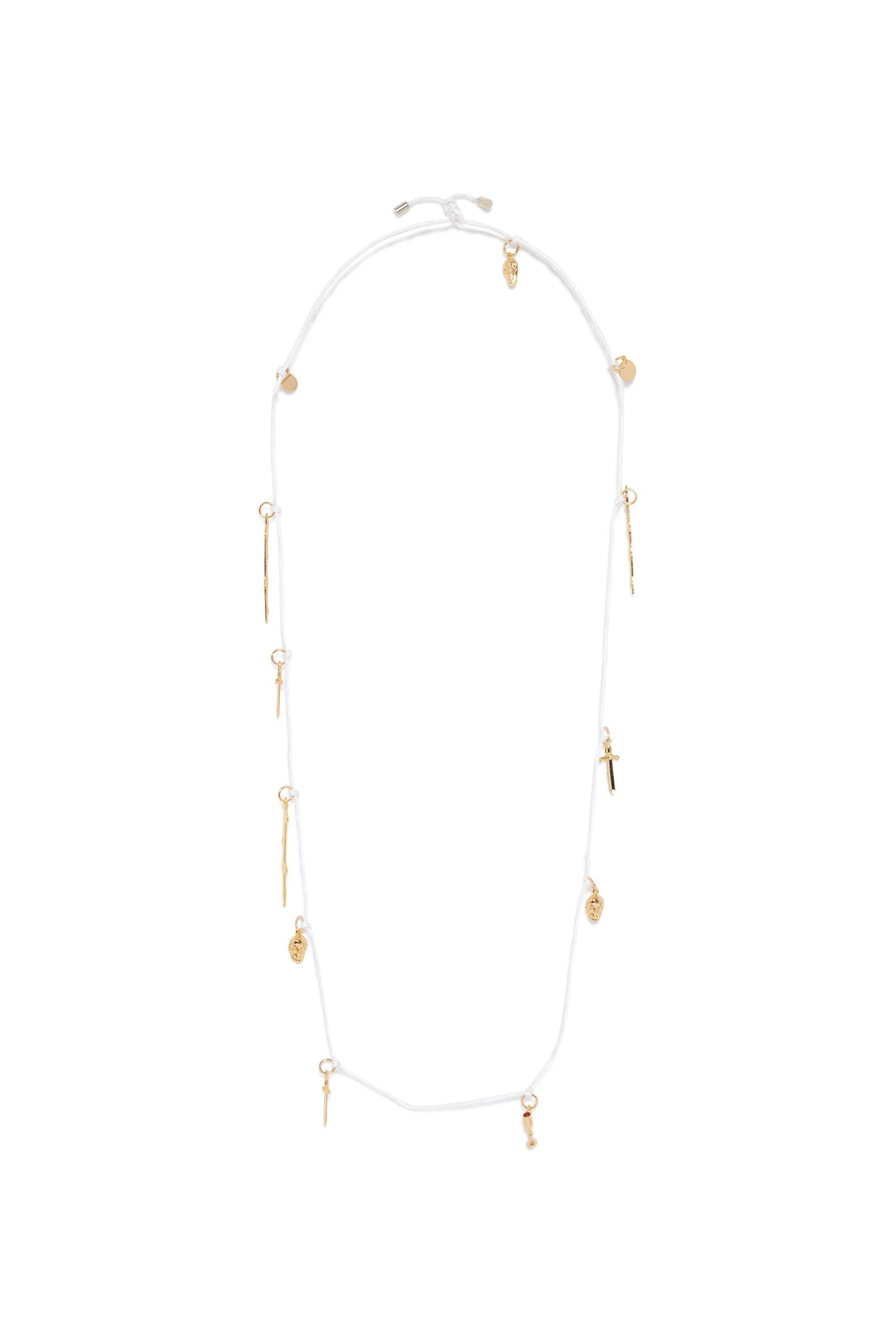 Gabriela Hearst Charm Necklace White