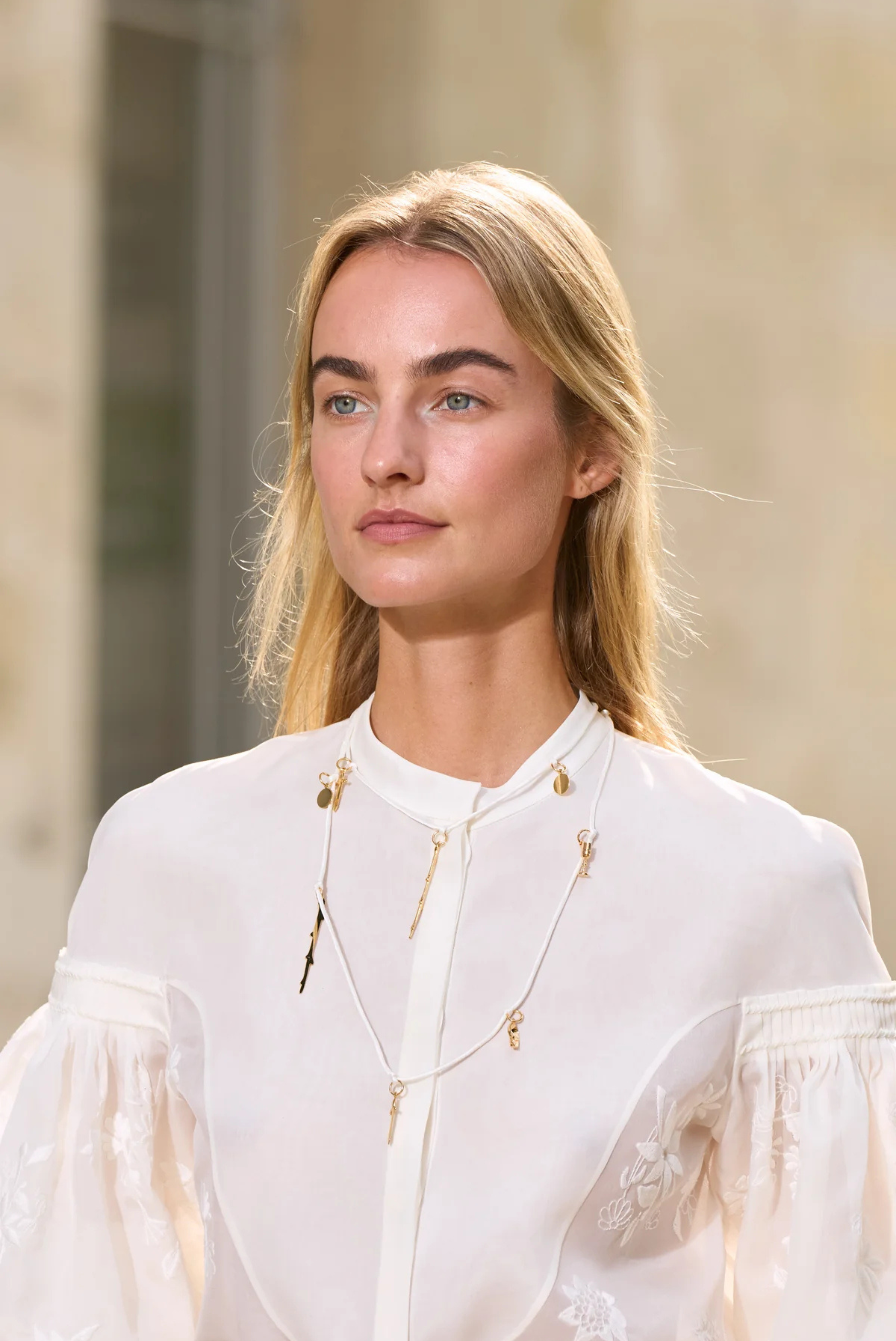 Gabriela Hearst Charm Necklace White