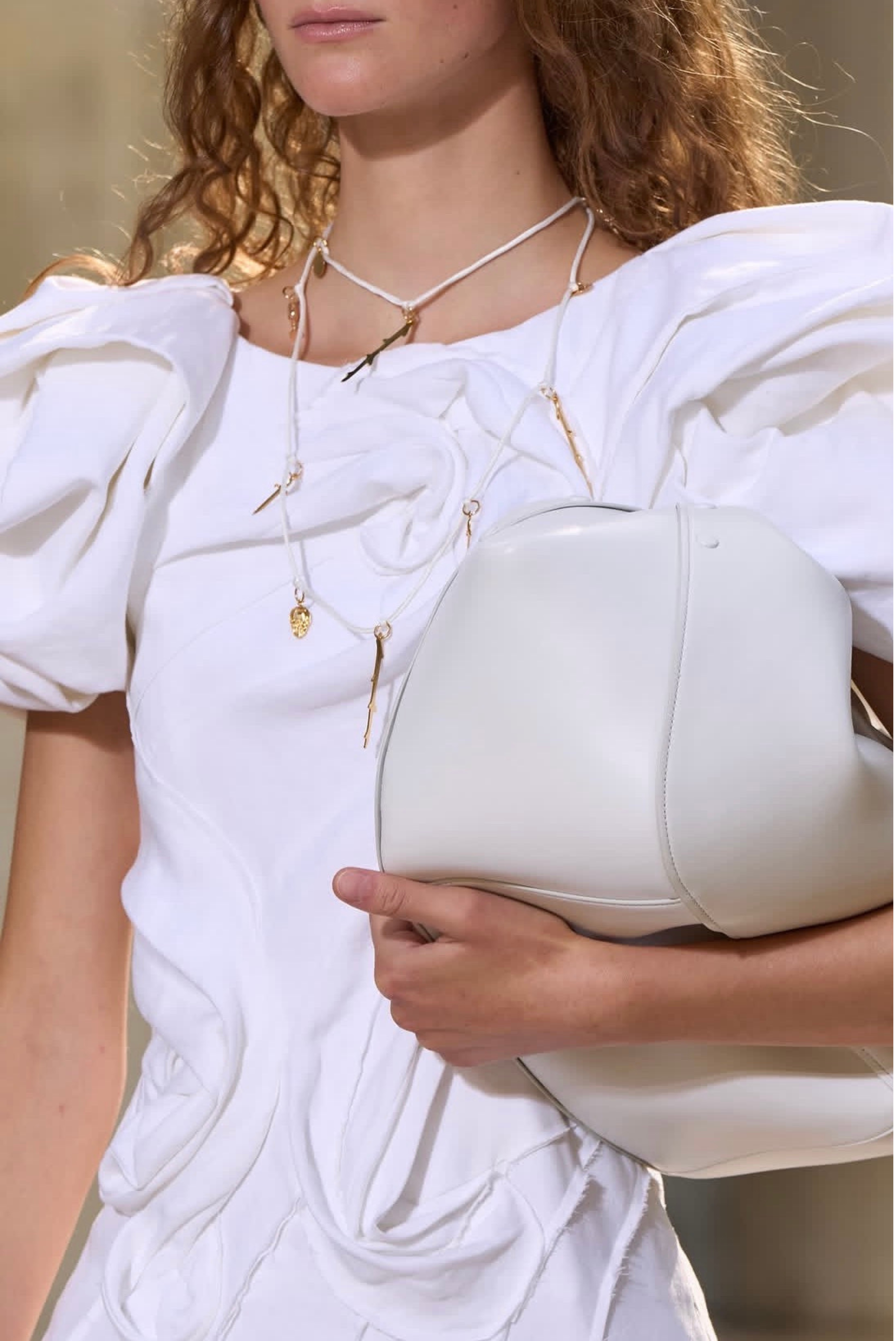 Gabriela Hearst Charm Necklace White