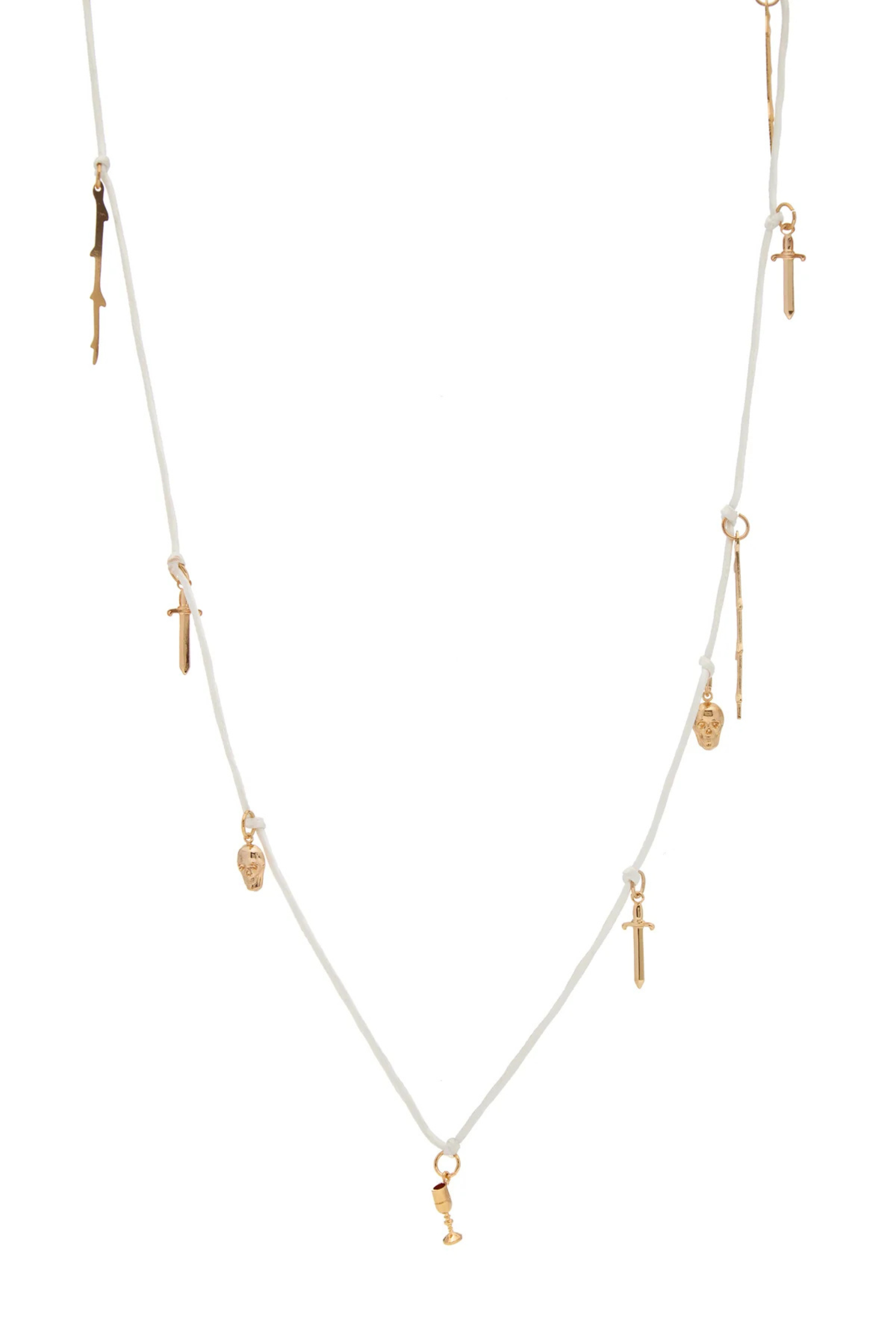 Gabriela Hearst Charm Necklace White