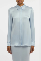 Gabriela Hearst Cruz Shirt Light Blue 