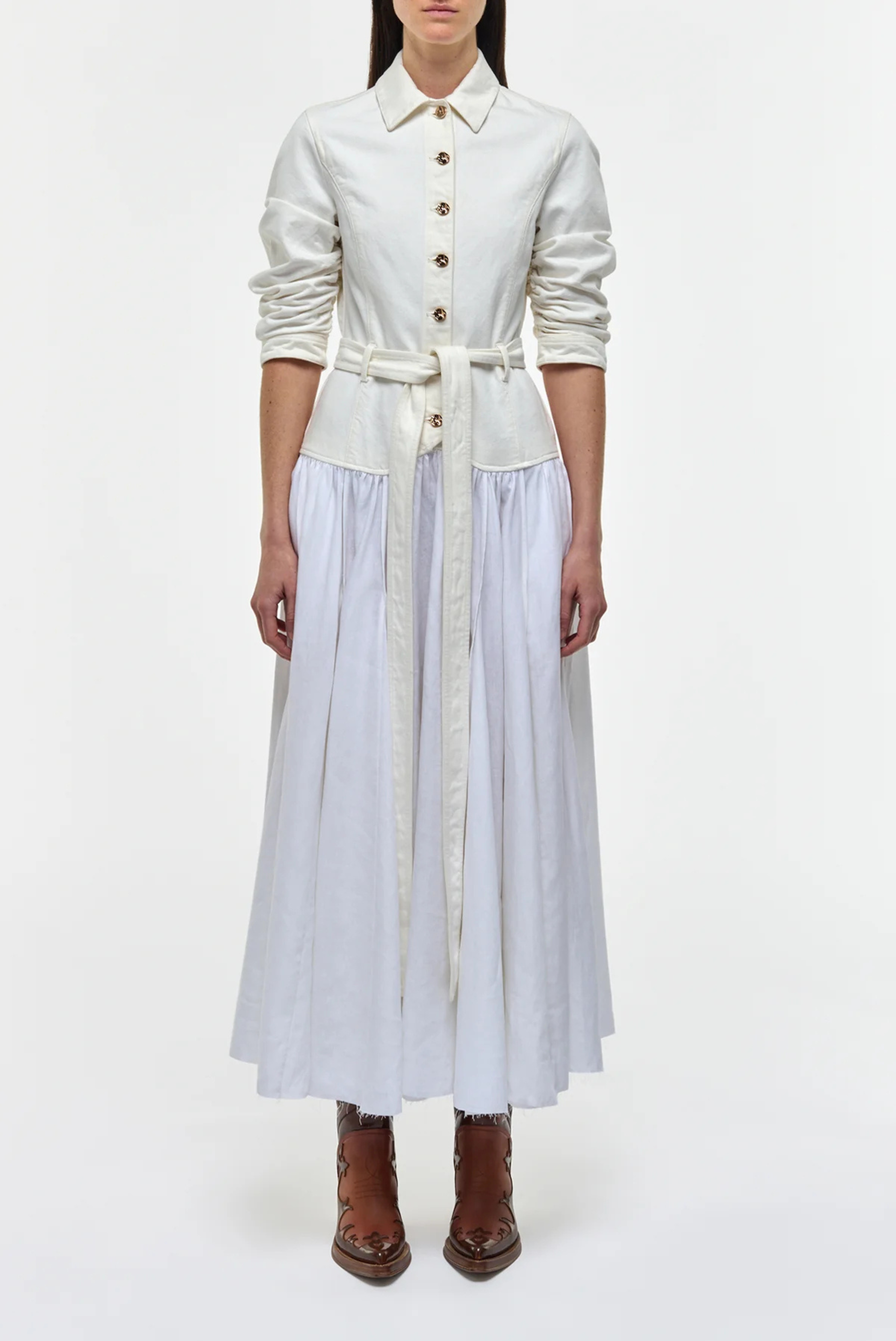 Gabriela Hearst Delyth Dress White 